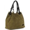 Kožené kabelka shopper bag Vittoria Gotti zelená V90047CH